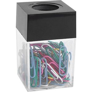 Magnetische papercliphouder voor bureau - Transparante papercliphouder voor school en kantoor .