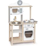 Vigatoys Speelkeuken Wit met Magnetron