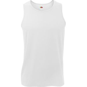 Fruit Of The Loom Heren Vochtafvoerende Prestatie Vest Top (Wit)