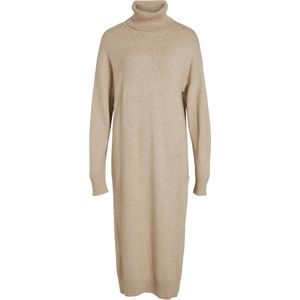 Vila Ril Jurk Met Lange Mouwen Beige XS Vrouw