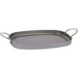 De Buyer Grillplaat Mineral B Staal Zilver 38 X 26 cm