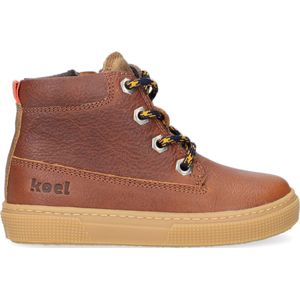 Koel4kids 03m008 Hoge sneakers - Leren Sneaker - Jongens - Cognac - Maat 29