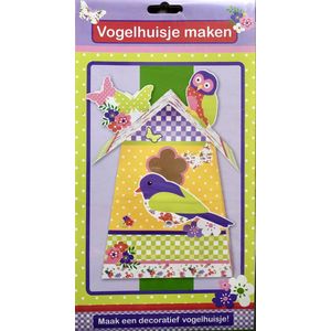 DP Factory - Vogelhuisje maken - Maak een decoratief vogelhuisje - Lente - Knutselpakket - Vogelhuisje