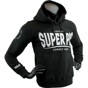 Super Pro Hoody S.P. Logo Zwart/Wit Small