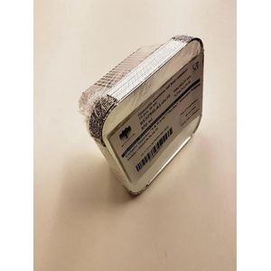 Aluminium wegwerp bak 850ml & deksel ; 8 x 10 stuks