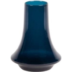 XLBoom Spinn Vaas Small - Glas - Voor Binnen - Blauw - 15 × 15 × 18,75 cm