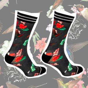 Sock My Feet - Grappige sokken heren - Maat 39/42 - Sock My Hummingbird - leuke prints -naadloos - vogel sokken-
