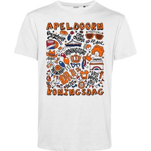 T-shirt Apeldoorn Oranjekoorts | Wit | maat XXXL