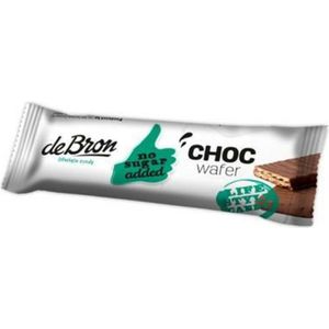 De Bron Choc Wafer Suikervrij 24 x 40GR - Voordeelverpakking