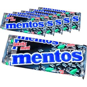 6 x 3 rollen Mentos Dropmint á 38 gram per rol - Voordeelverpakking Snoepgoed