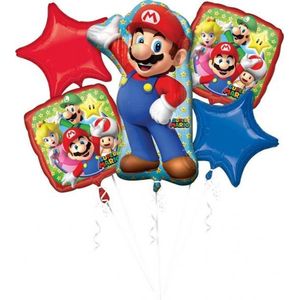 Amscan Balonnenset Super Mario Helium Folie 5-delig