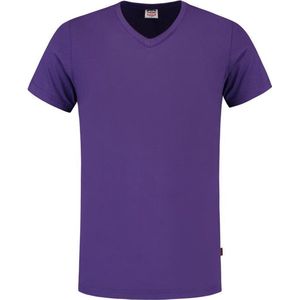 Tricorp T-shirt V Hals Slim Fit 101005 Paars - Maat XS