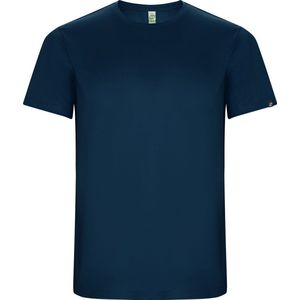 Donkerblauw unisex ECO sportshirt korte mouwen 'Imola' merk Roly maat XL