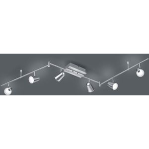 TRIO NARCOS Plafond spot - Nikkel mat - incl. 6 x SMD 6.5W - Geregistreerd ontwerp