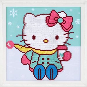 DIAMOND PAINTING VERVACO PARTIAL DISNEY HELLO KITTY IN DE SNEEUW