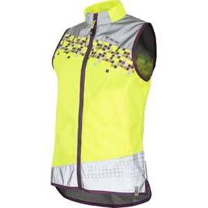 Mouwloos fietsshirt dames - Amy Jacket geel XXL