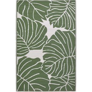 Homescapes Buitenkleed Vloerkleed – 120x180cm – Buitentapijt – Groen Tuinkleed – Tuintapijt – Omkeerbaar – Waterdicht & UV–bestendig – Gerecycled polypropyleen – ""Ada