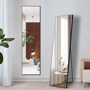 body spiegel, staande spiegel, vrijstaande lichaamsspiegel, groot en hoog, grote make-upspiegel, grote spiegel voor slaapkamer, woonkamer, kleedkamer 160 x 40cm
