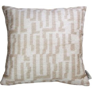 Woonexpress Sierkussen Annemie - Polyester - Naturel/Beige - 45x45 cm (BxL)