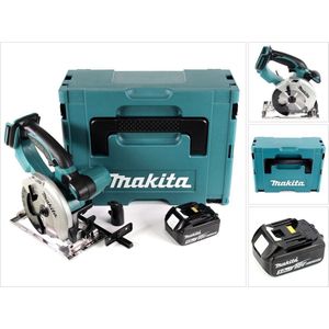 Makita DSS 501 T1J 18V 136 mm Li-ion accucirkelzaag in Makpac + 1x 5.0 Ah accu - zonder lader