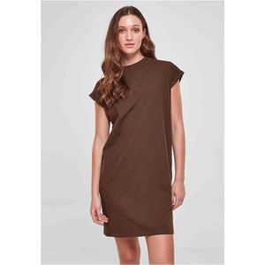 Urban Classics - Turtle Extended Shoulder Korte jurk - 3XL - Bruin