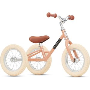 Veloretti Driewieler 2 in 1 Loopfiets met zijwieltjes - 1.5 t/m 4 jaar - 12 inch - Roze