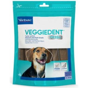 Virbac VeggieDent Kauwstrips 10 - 30 kg 15 stuks