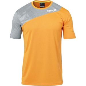Kempa Core 2.0 Shirt Fel Oranje-Donker Grijs Melange Maat 3XL
