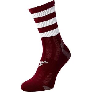 Precision Sportsokken Pro Junior Nylon Bordeaux/wit Maat 35-39