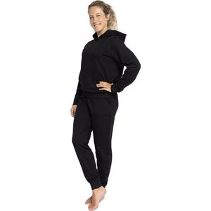 Joggingpak dames, Huispak dames, Hoodie & sweatpants, zwart – Maat M
