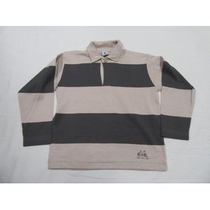 petit bateau , jongens, polo met lange mouw , beige / bruin , 6 jaar 114