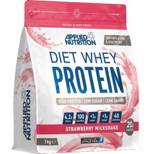 Applied Nutrition - Diet Whey (Strawberry Milkshake - 1000 gram) - Whey Protein - Eiwitpoeder - Eiwitshake