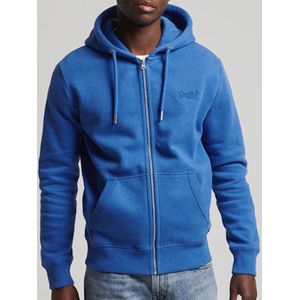 Superdry Heren Trui Vintage Logo hoodie van biologisch katoen met rits