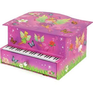 Toi-toys Muziekdoosje Fairies Piano Met Lade 17 Cm Roze