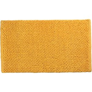 Differnz Popcorn Badmat – Oker Douchemat – 100% Katoen – Geschikt voor Vloerverwarming – 50 x 80 cm