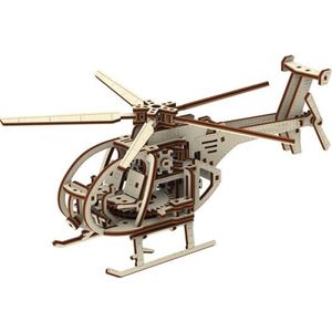 Wooden City Constructie-helikopter Jongens Hout Bruin 173-delig