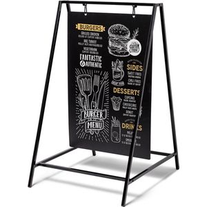 Krijtstoepbord Swing 50 X 70 cm Zwart - Syna ZPSW50X70