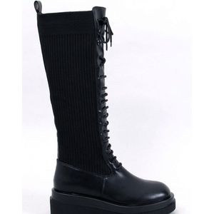 Zwarte Hoge Veter Boots