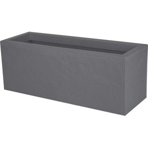 Volcania'Up balkonbak 25 l kiezelgrijs steenlook wateropslagruimte - 59 x 195 x 228 cm - enkelwandig planter box