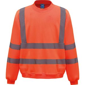 Yoko Signalisatie Sweatshirt YHVJ510 - Hi Vis Orange - M