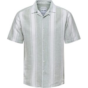 ONLY&SONS - ONSCAIDEN LIFE STRIPE RES LINENBLENDNOOS - Heren - Overhemden