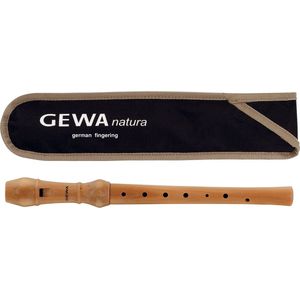 GEWA C-Sopraan blokfluit Natura - echt hout- met accessoires