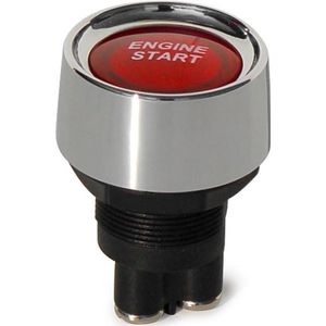 Simoni Racing Startknop - Chroom + Rode verlichting - 12V/50Amp