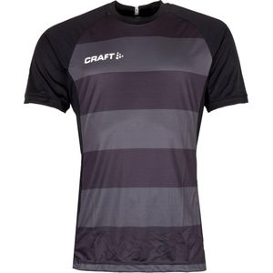 Craft Progress Graphic SS Shirt Heren  Sportshirt - Maat L  - Mannen - zwart/grijs