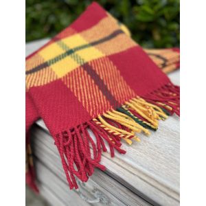 Wollen deken Tartan 'Bess"" - geruit - Plaid - 100% nieuwe wol - extra zacht - dik - warm - licht - kwaliteit - cadeau tip- 130x210cm