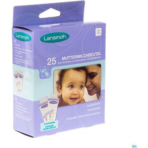 Lansinoh - Bewaarzakjes voor borstvoeding 25 stuks