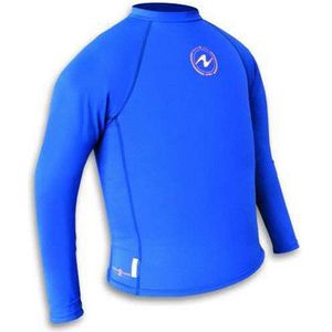 Aqua Lung Sport Rashguard Long Sleeves  - UV-shirt - Unisex - 164 - Zwart/Blauw