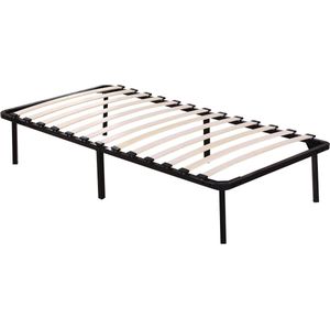 Lattenbodem met frame + poten voor matras 90 x 190 cm - 13 latten