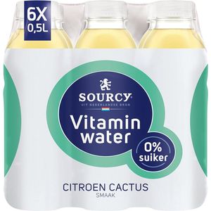 Sourcy Vitamin Water Vitaminewater Citroen Cactus 0% Suiker 6 petflesjes x 50 cl