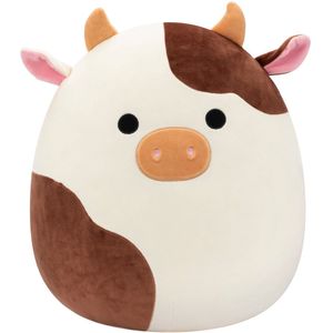 Squishmallows - Ronnie - Cream and Brown Cow 40cm pluche